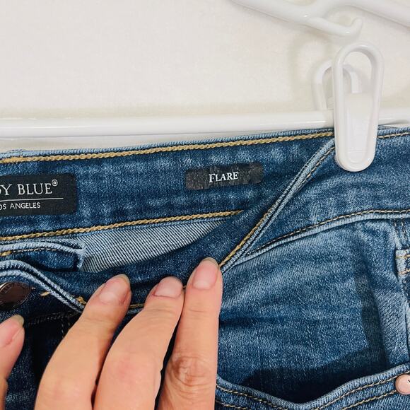 Judy Blue Jeans Womens 11/30 Flare Bell Bottom High Rise Dark Rinse Stretchy Y2K - Picture 7 of 12